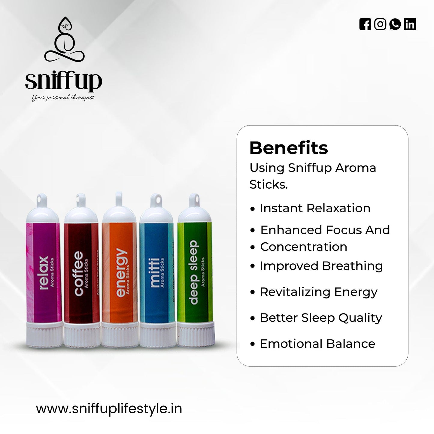 "The Ultimate Aromatherapy Collection" (Pack of 5) - SniffUp